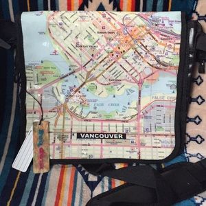 MapBag Vancouver Map messenger bag Purse u…